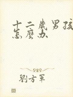 十二岁男孩叛逆怎么办