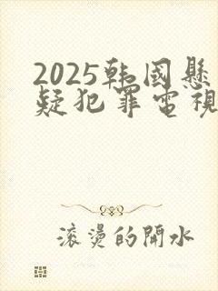2025韩国悬疑犯罪电视剧