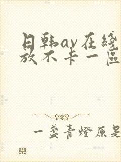 日韩av在线播放不卡一区