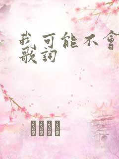 我可能不会爱你歌词