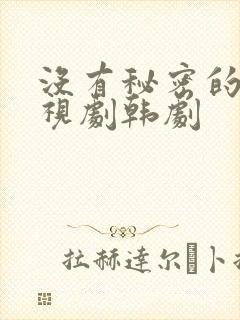 没有秘密的你电视剧韩剧
