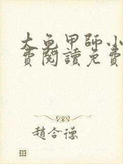 大龟甲师小说免费阅读免费一