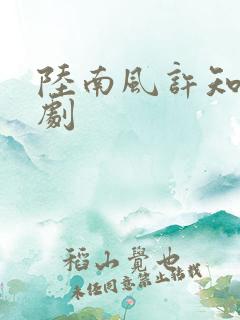 陆南风许知夏短剧