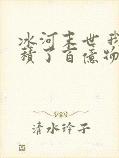 冰河末世 我囤积了百亿物资