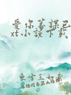 爱你蓄谋已久txt小说下载