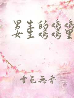 男生的鸡鸡插入女生鸡鸡里