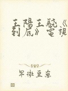 王阳王骁《奉陪到底》电视剧50集