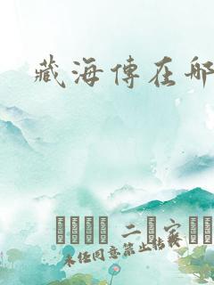 藏海传在哪播出