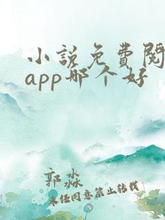 小说免费阅读的app哪个好