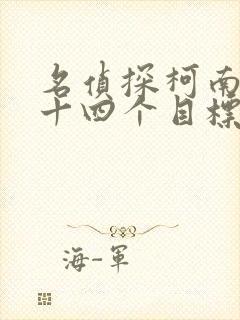 名侦探柯南:第十四个目标 动画片