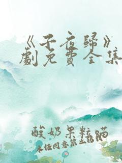 《子夜归》电视剧免费全集