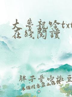 大梦龙吟txt在线阅读