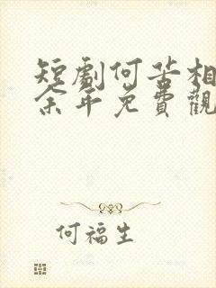 短剧何苦相思煮余年免费观看