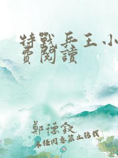 特战兵王小说免费阅读