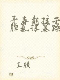 青春期孩子叛逆脾气很暴躁厌学