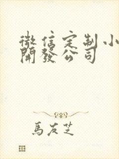微信定制小程序开发公司