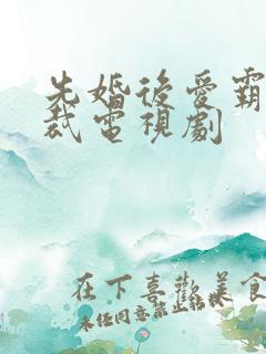 先婚后爱霸道总裁电视剧