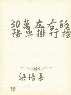 30万左右的商务车排行榜前十名