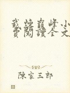 武炼巅峰小说免费阅读全文无窗口