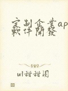 定制企业app软件开发