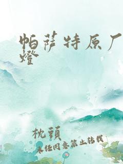 帕萨特原厂氛围灯