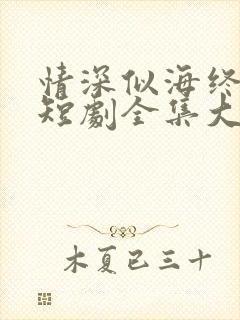 情深似海终成空短剧全集大结局