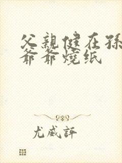 父亲健在孙子给爷爷烧纸