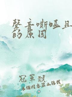 声音嘶哑且有痰的原因