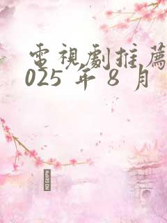 电视剧推荐 2025 年 8 月