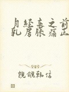 月经来之前几天乳房胀痛正常吗