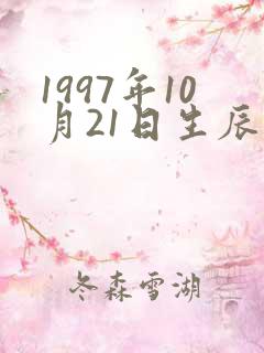1997年10月21日生辰八字