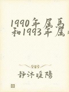 1990年属马和1993年属鸡婚配怎样