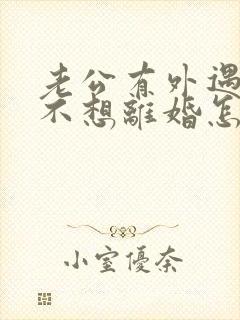 老公有外遇到我不想离婚怎么办
