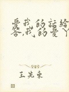 爱我的话给我回答,我的爱丫爱丫没时差