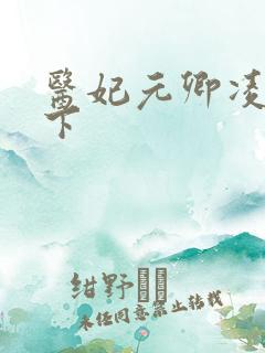 医妃元卿凌倾天下