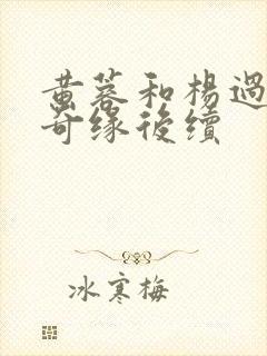 黄蓉和杨过荒岛奇缘后续
