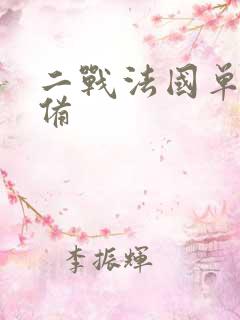 二战法国单兵装备