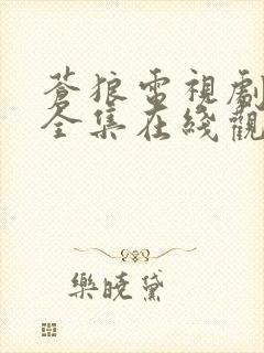 苍狼电视剧免费全集在线观看高清