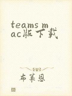 teams mac版下载