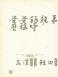 爸爸的亲弟弟怎么称呼