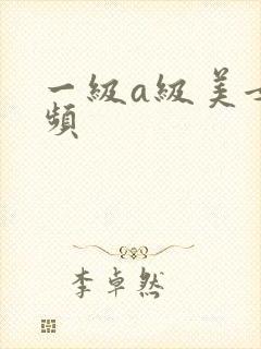 一级a级美女视频