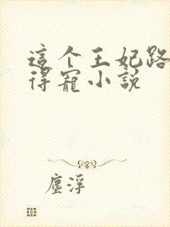 这个王妃路子野得宠小说
