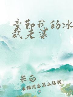 章节我的冰山总裁老婆