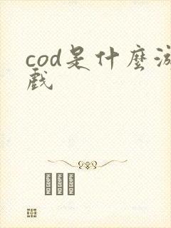 cod是什么游戏