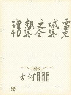 理想之城电视剧40集全集免费看