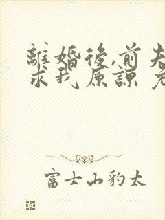 离婚后,前夫跪求我原谅 免费阅读