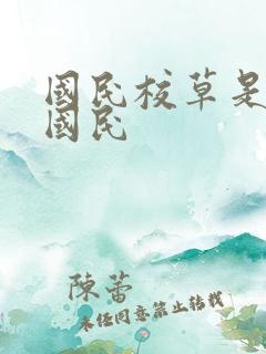 国民校草是女生国民