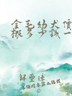 金毛幼犬价格大概多少钱一只