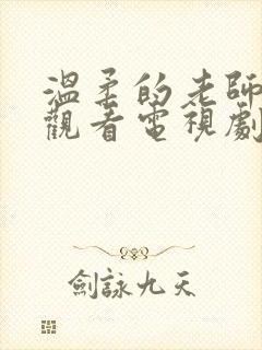 温柔的老师在线观看电视剧免费高清