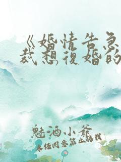 《婚情告急:总裁想复婚的第n天》